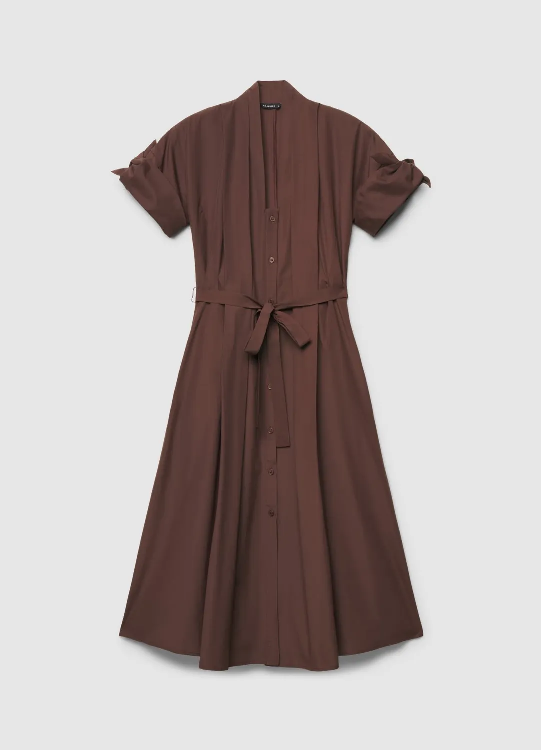 Calliope chemisier robe ceinture femme évasée