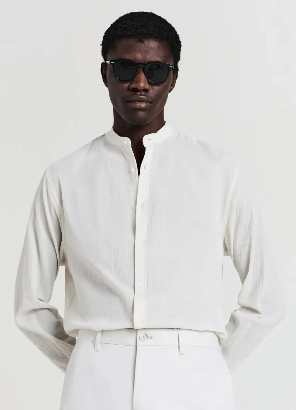 Calliope chemise coréenne homme coton manches longues