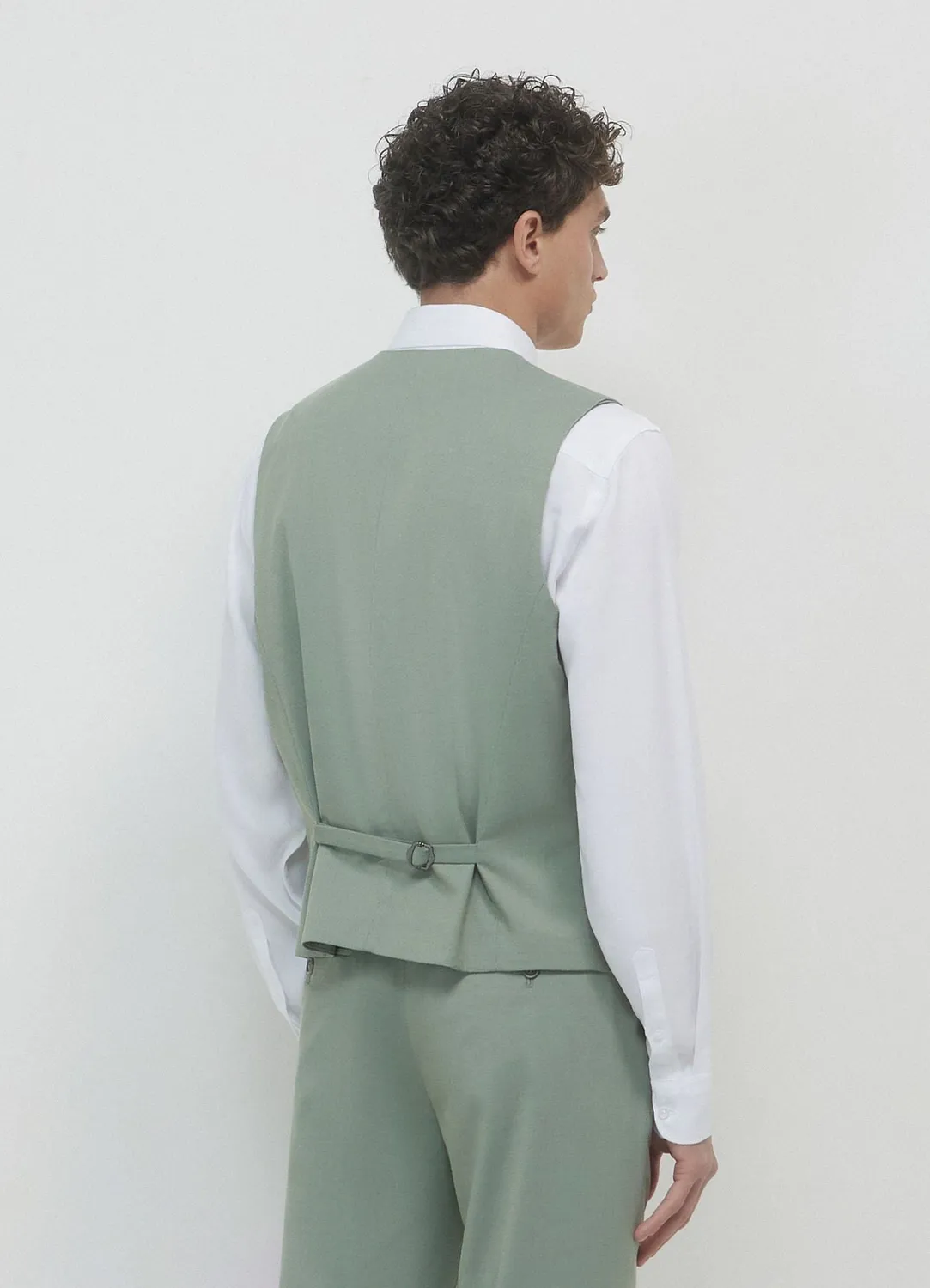 Calliope Gilet homme uni à boutons