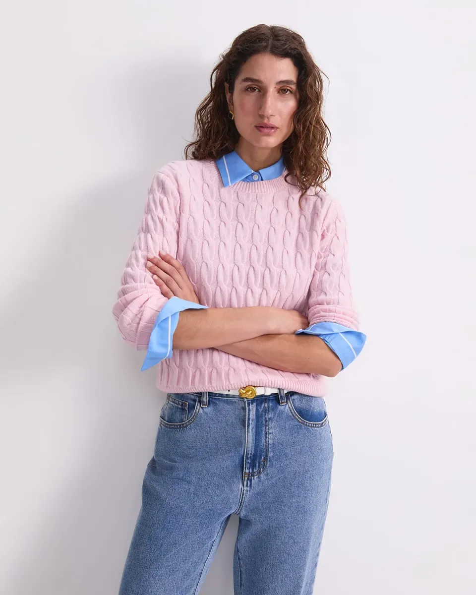 Sportscraft Cable 120436 pull torsadé femme laine