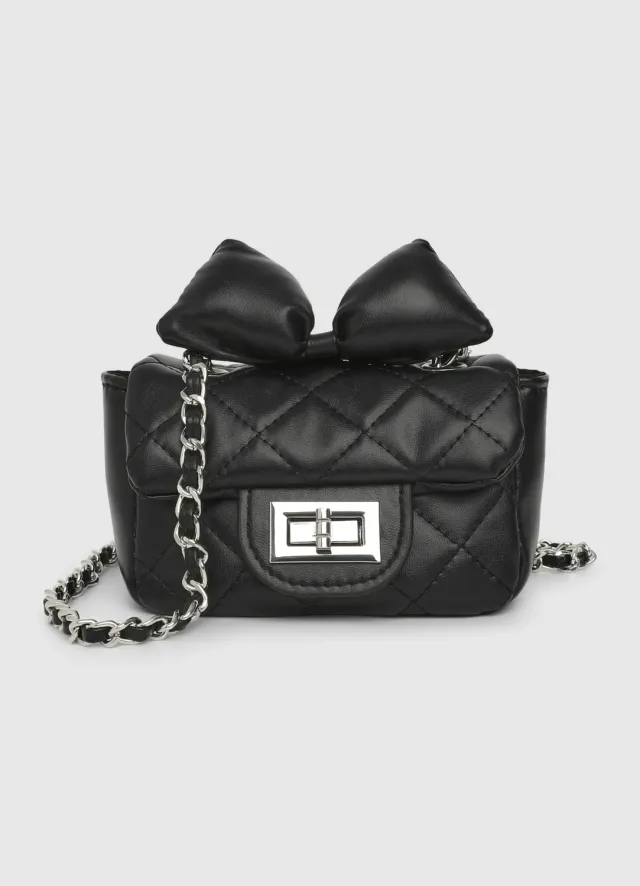 Calliope mini sac fille matelassé nœud chaîne