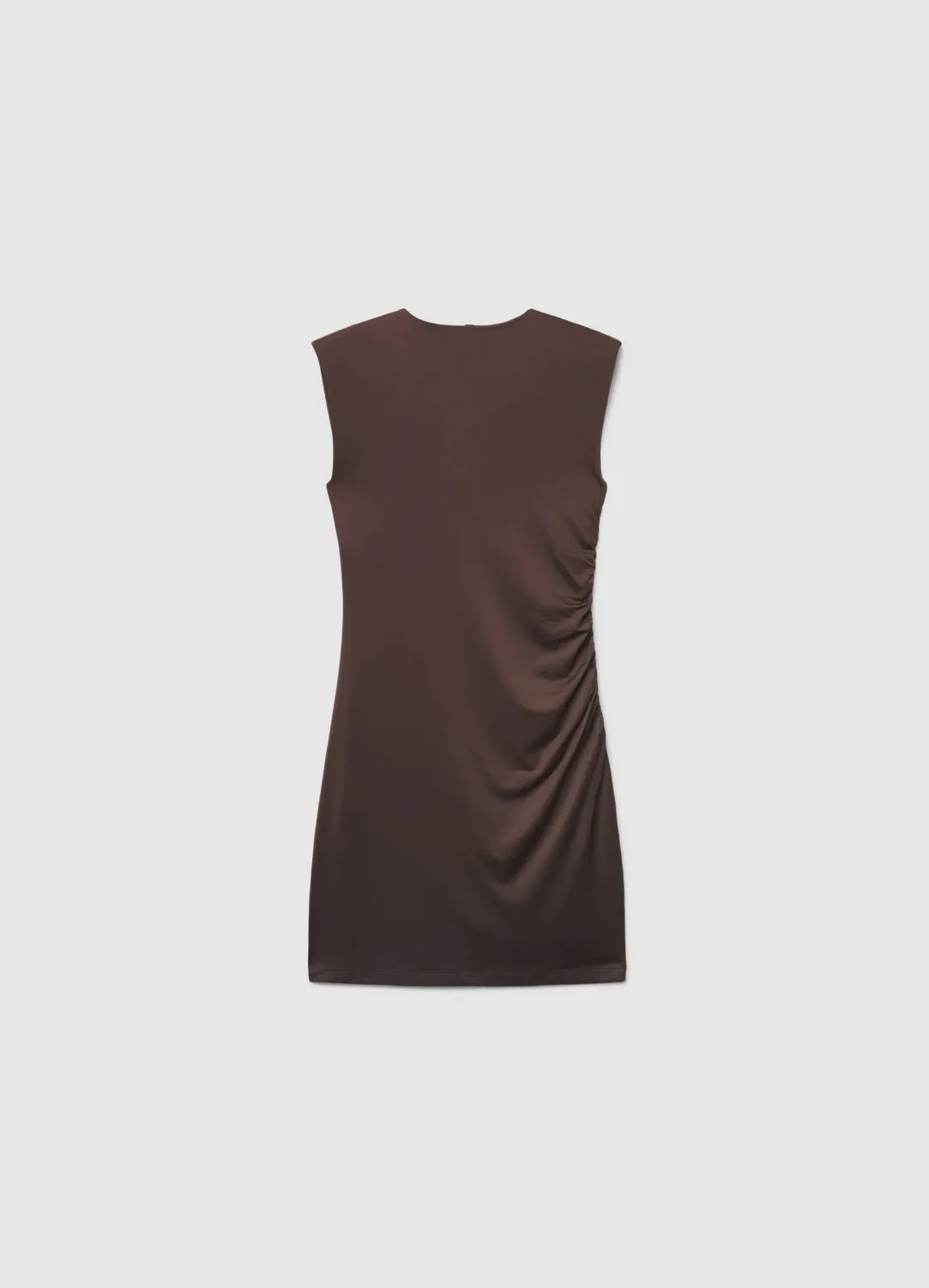 Calliope Atelier robe courte femme drapée sans manches