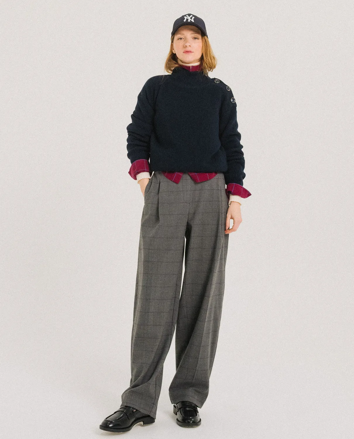 Tinsels Francois pantalon Baltimor barrel carreaux