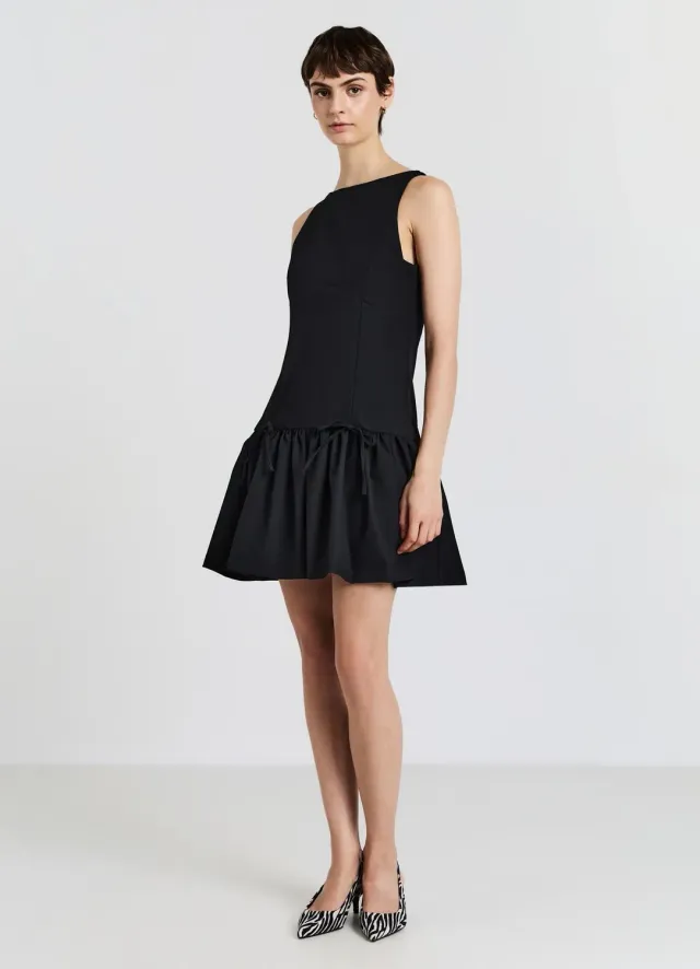 Calliope Robe Femme Sans Manches Courte Volants Nœuds
