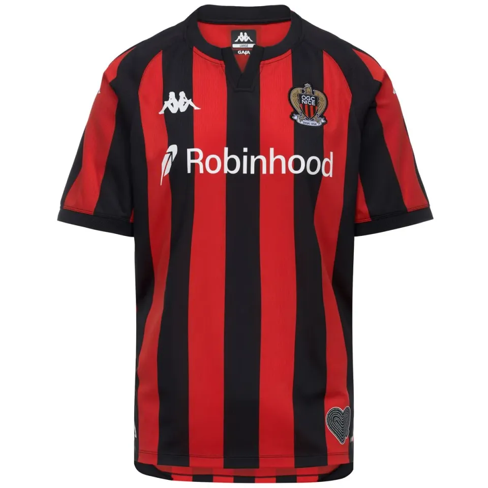 Kappa Kombat Home OGC Nice 26/27 maillot rouge enfant