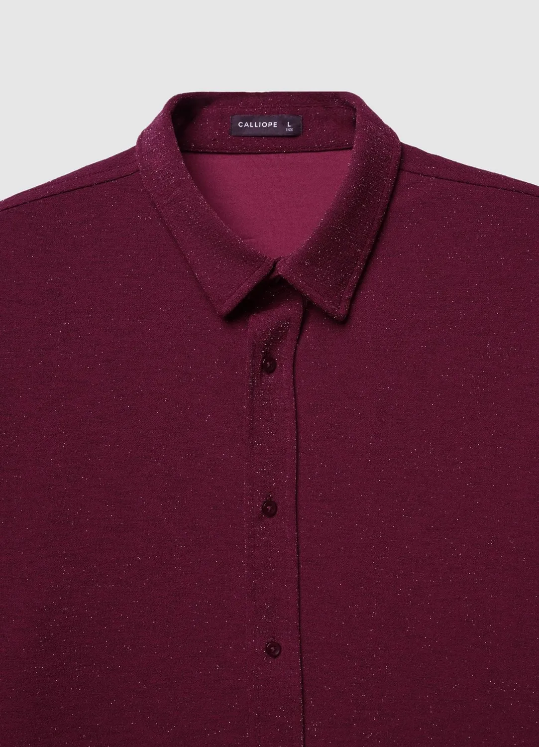 Calliope chemise brillante homme manches longues