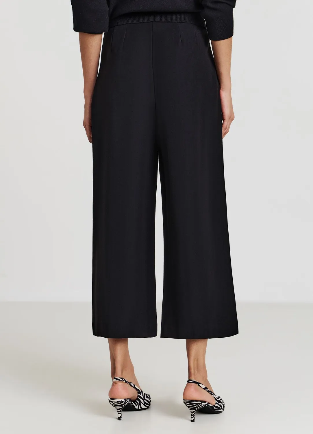 Calliope pantalon culotte femme plissé taille haute XS