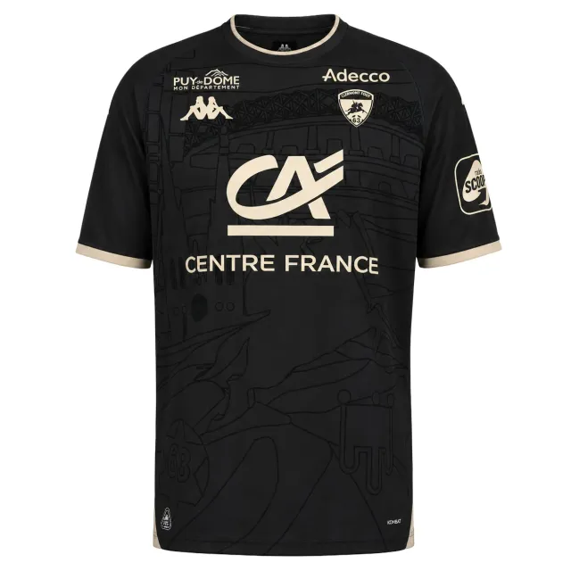 Kappa Kombat Third maillot Clermont Foot gris enfant