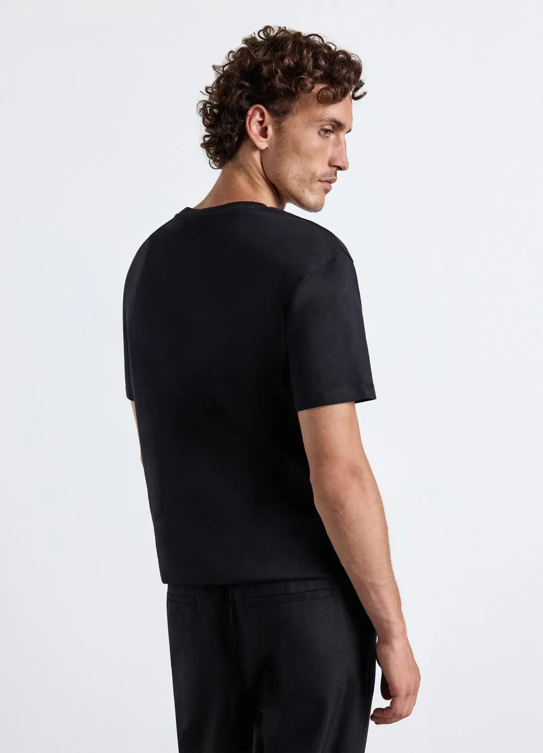 Calliope t-shirt col rond uni homme t-shirt coupe droite