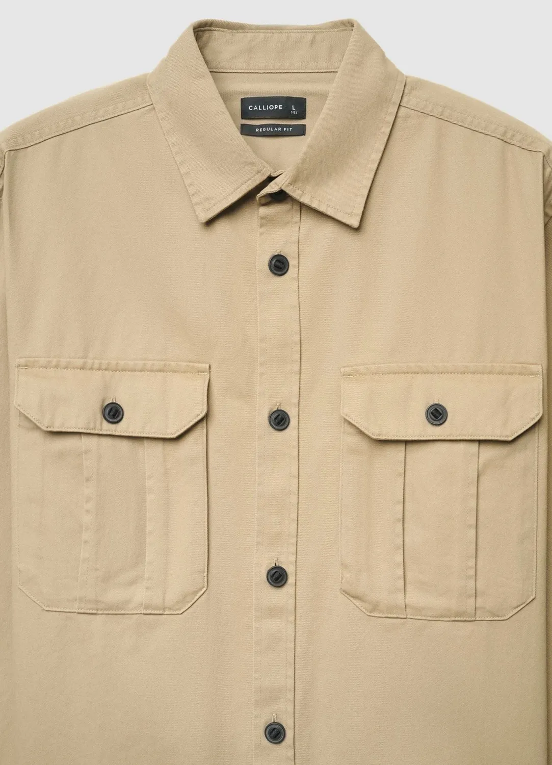 Calliope chemise coton homme poches regular