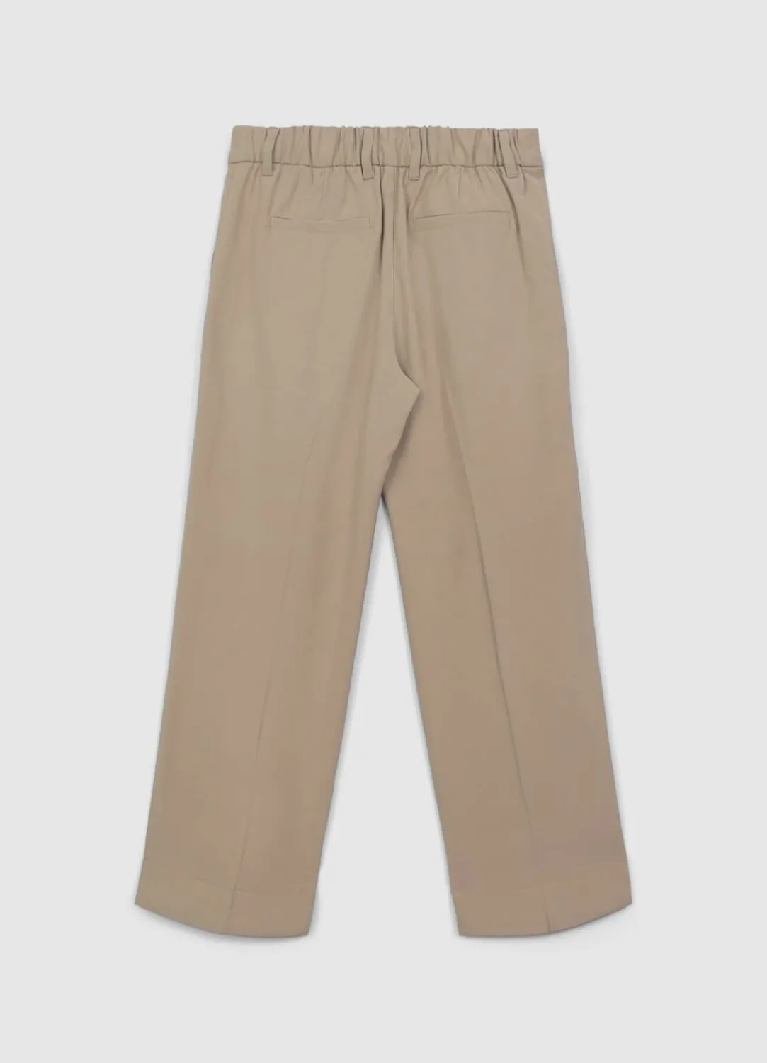 Calliope pantalon classique femme à revers taille élastique