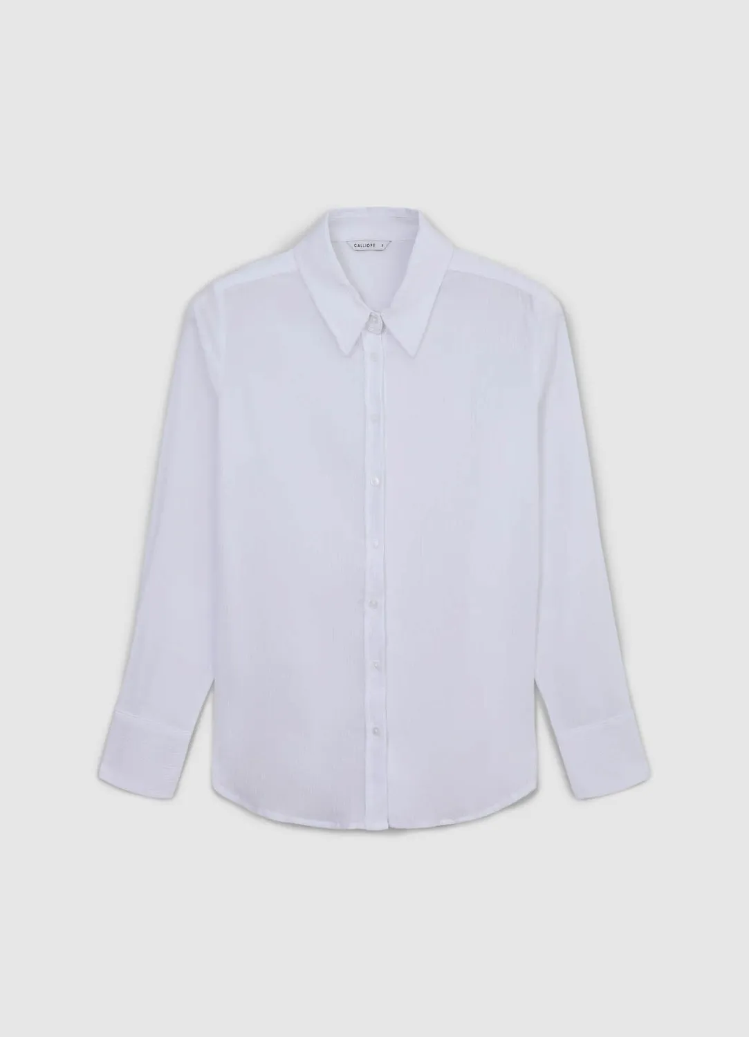 Calliope chemise classique coton femme manches longues