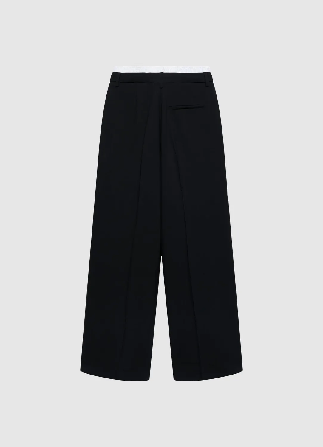 Calliope palazzo pantalon large femme taille élastique