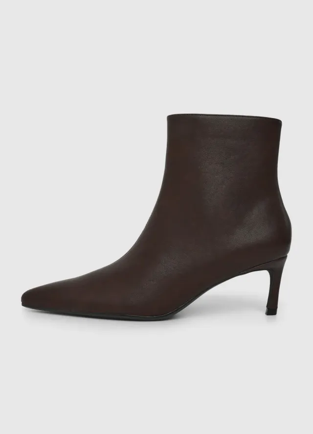 Calliope bottines talon unies femme bout pointu 6 cm