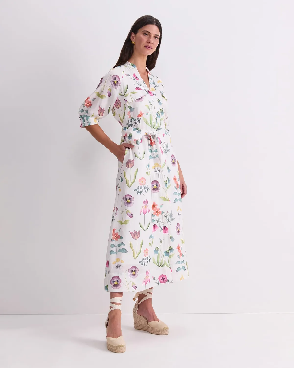Sportscraft Floral Majesty Liberty robe midi lin