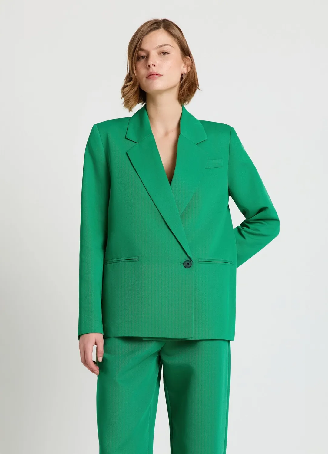 Calliope veste double-boutonnage femme unie