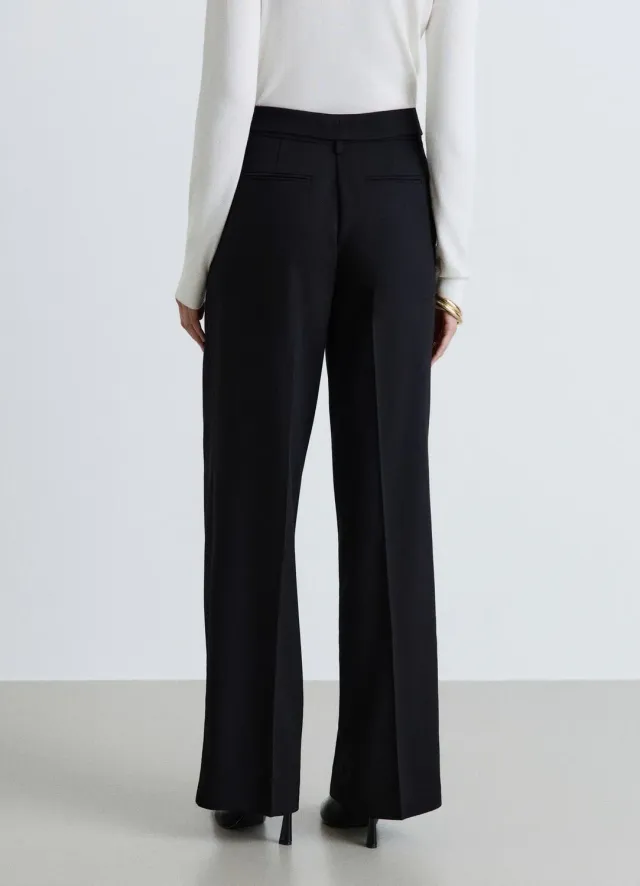 Calliope pantalon large ceinture femme taille haute