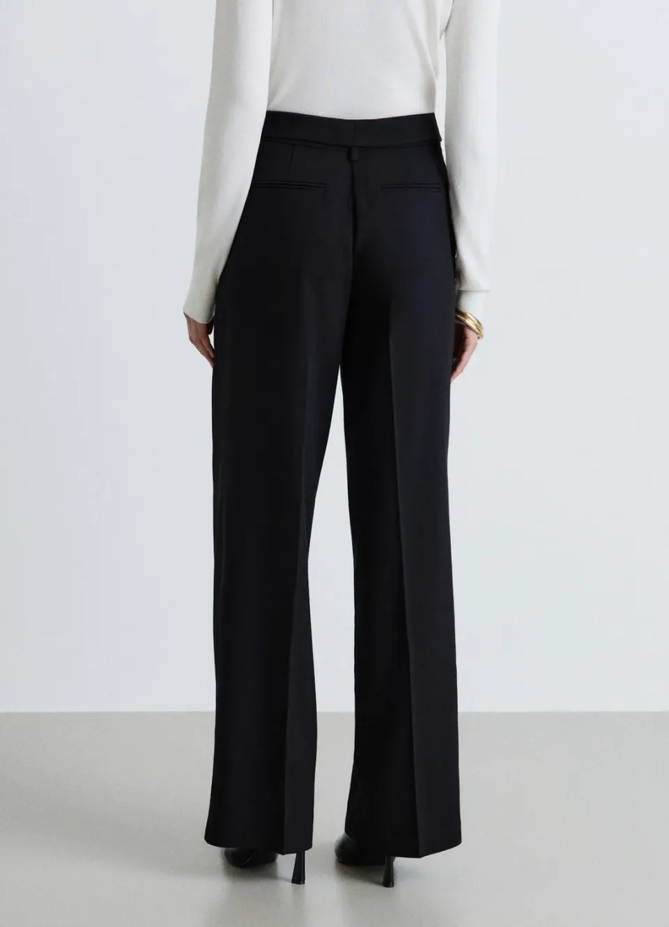 Calliope pantalon large ceinture femme taille haute