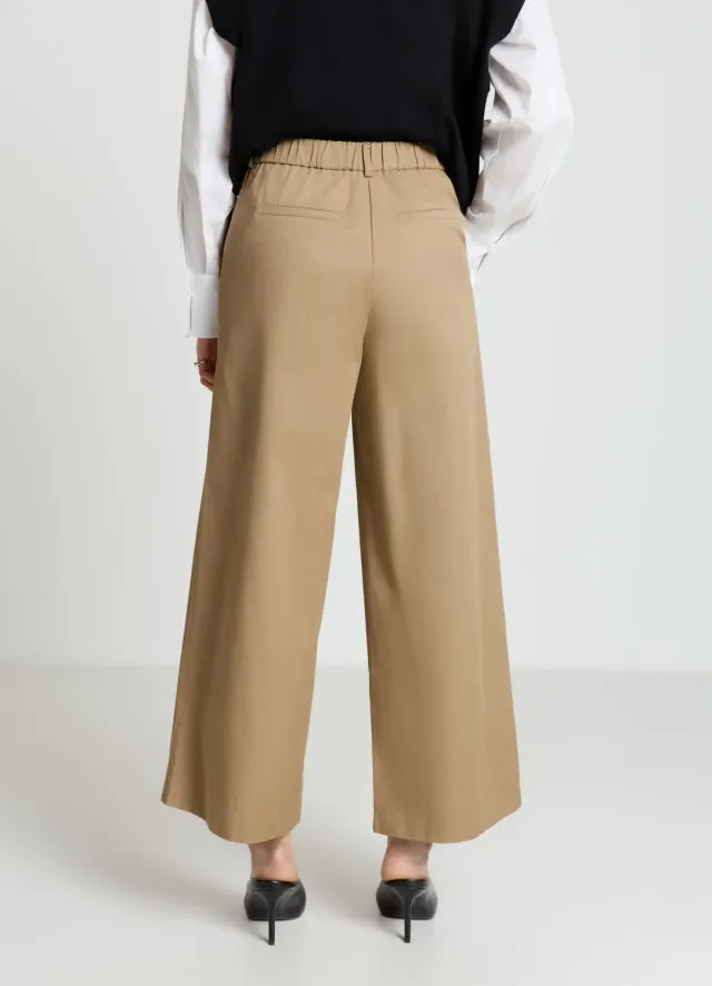 Calliope pantalon culotte femme large ceinture boucle