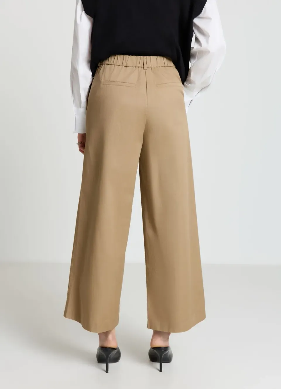 Calliope pantalon culotte femme large ceinture boucle