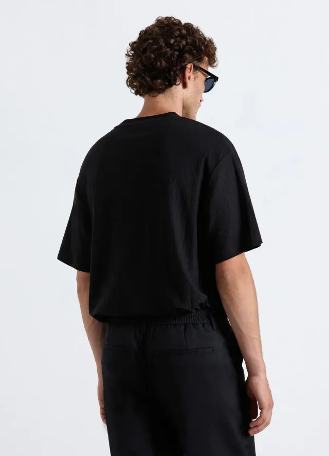 Calliope t-shirt relaxed goffrata t-shirt homme coton