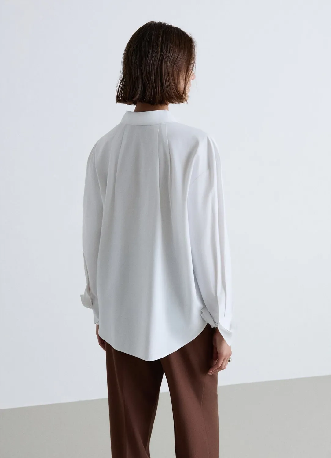 Calliope Chemise unie femme business évasée