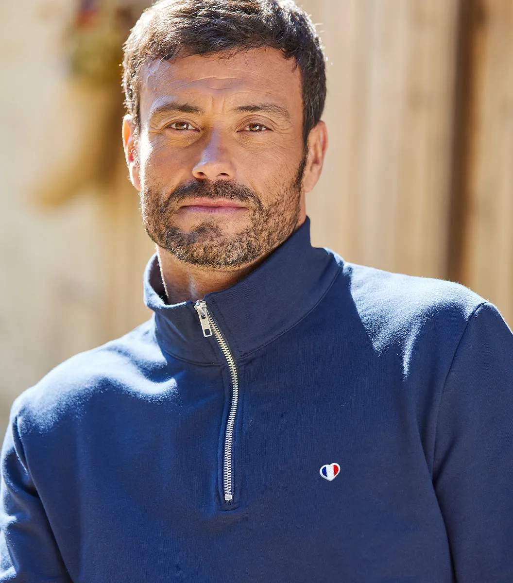 Cocorico Camionneur Iconique sweat homme marine