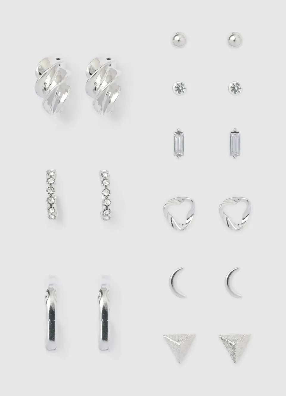 Calliope Pack 9 Paires Boucles d'Oreilles Femme Assorties