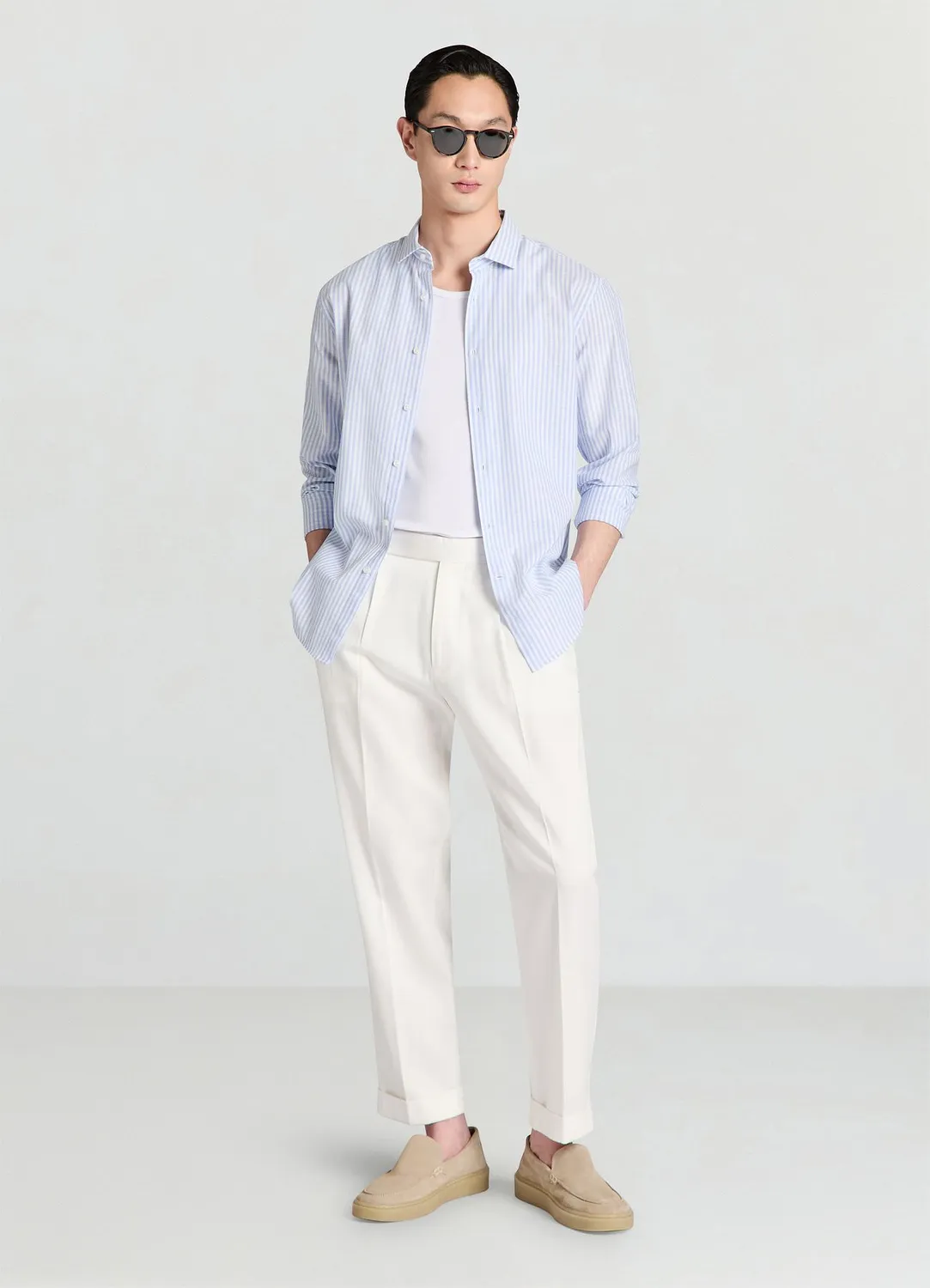 Calliope chemise rayée classique homme regular