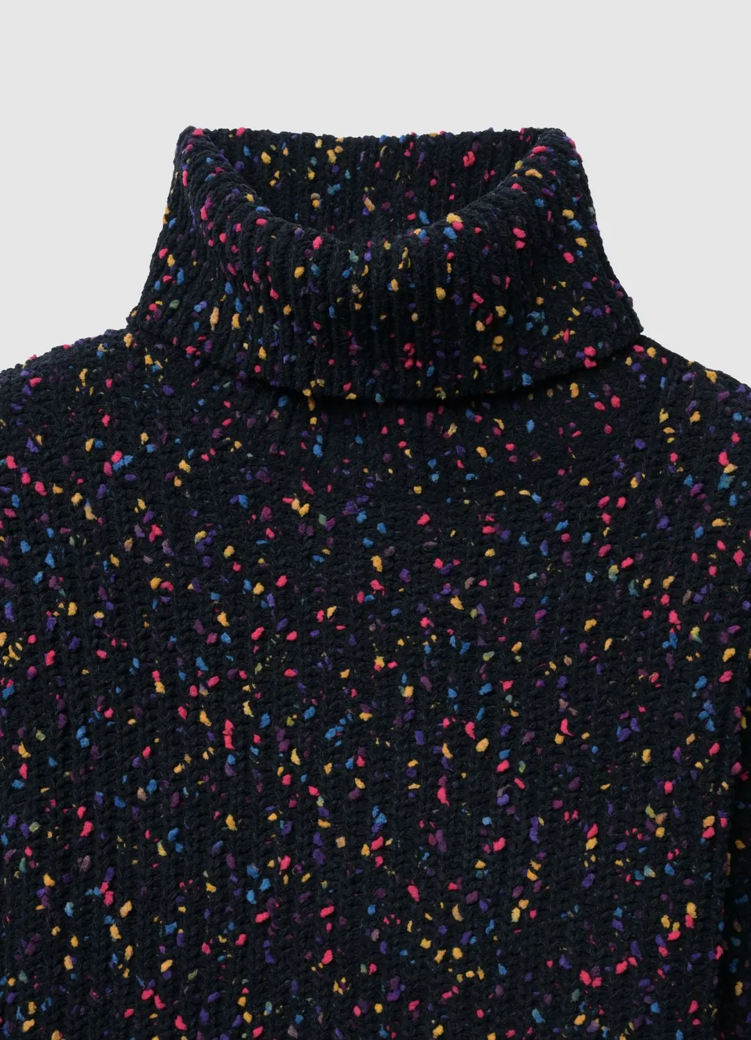 Calliope pull femme col roulé maille fantaisie
