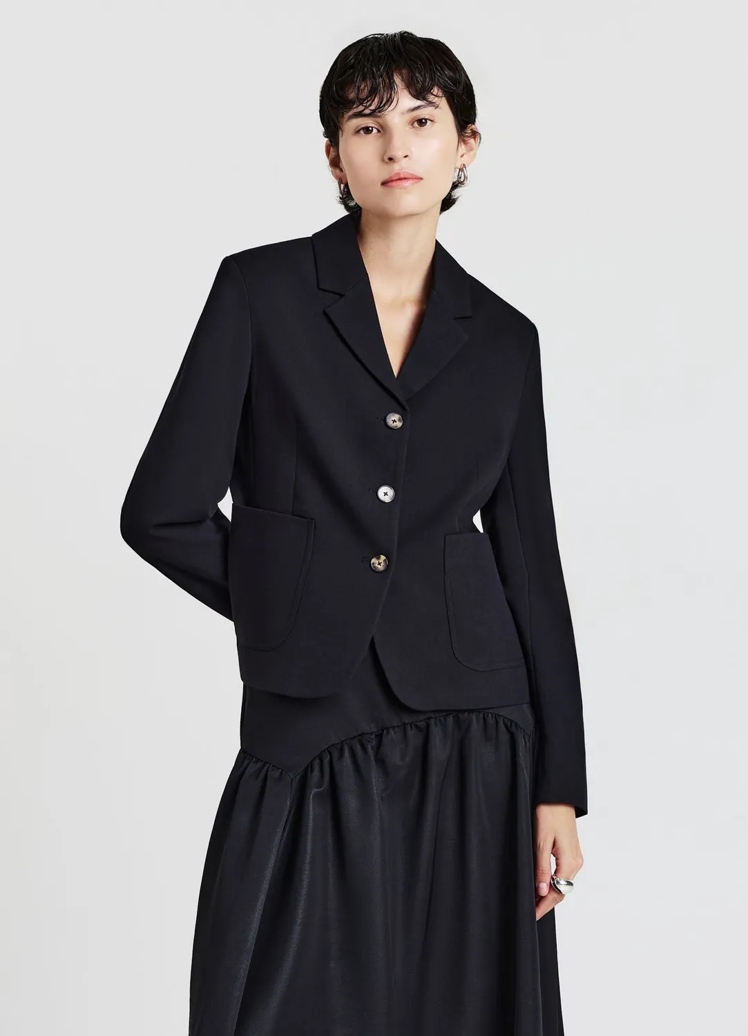 Calliope veste poches plaquées femme boutons