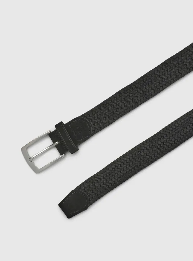 Calliope ceinture tressée homme boucle métal