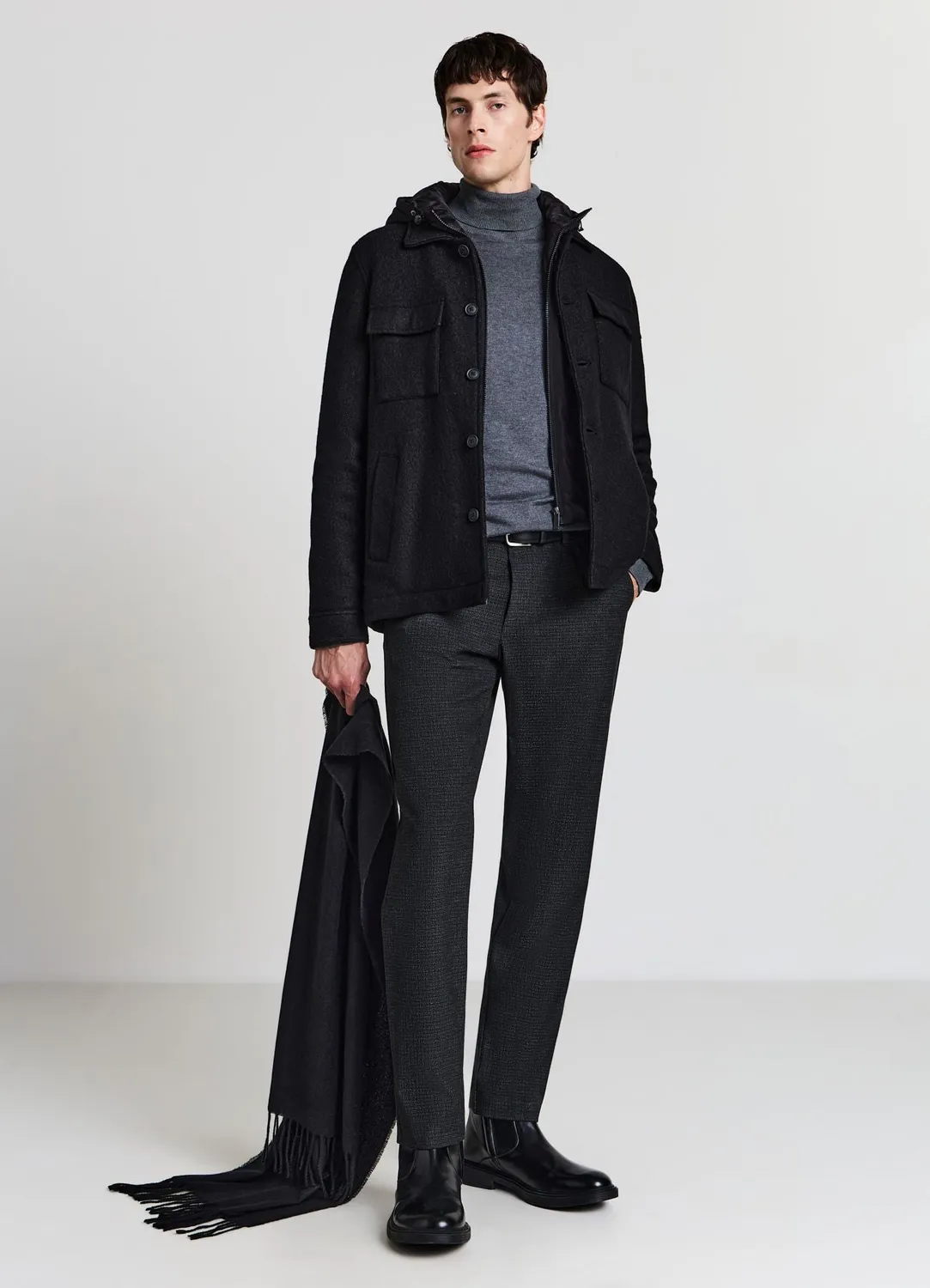 Calliope pantalon homme long ceinture à nouer