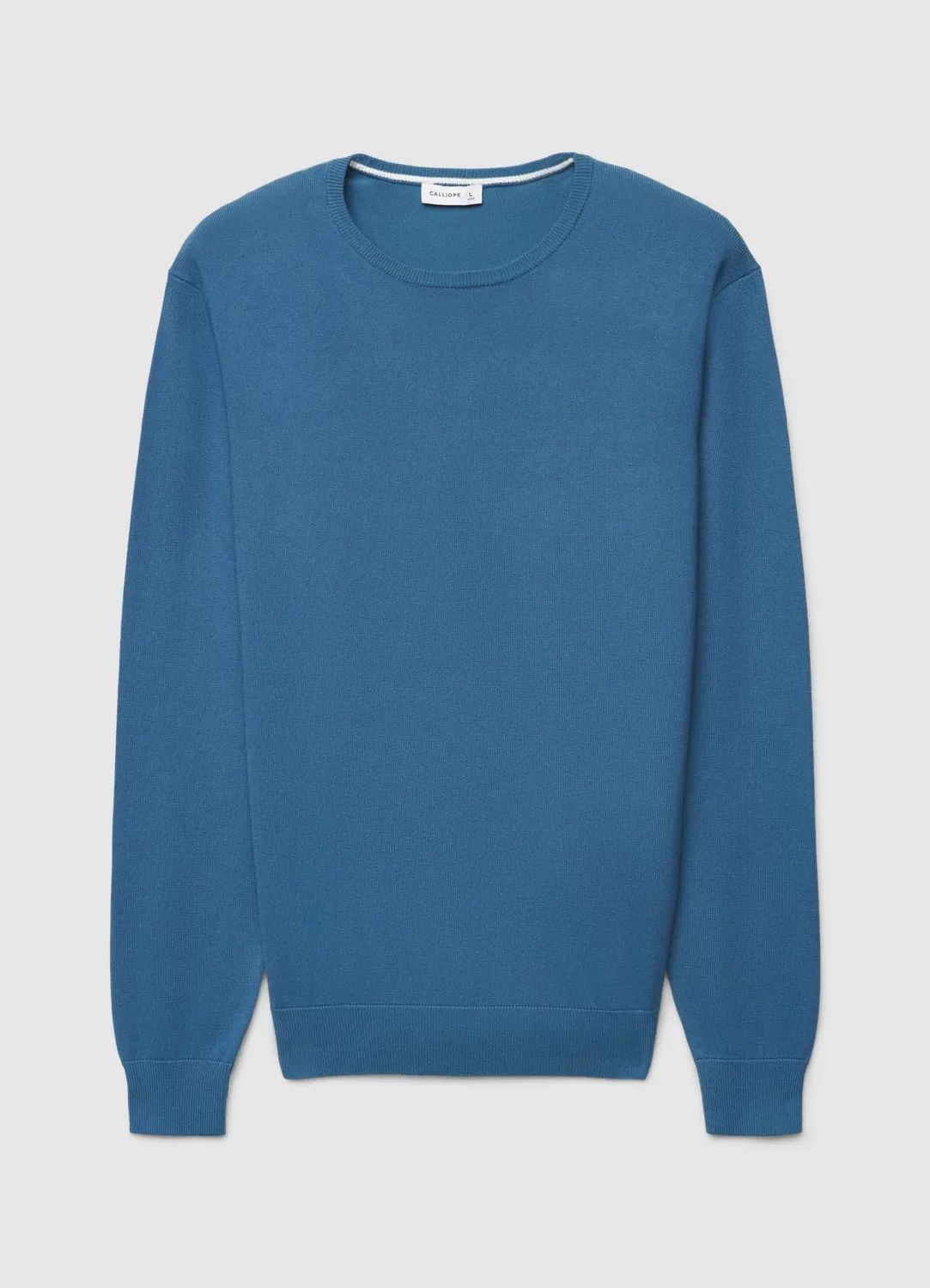 Calliope Pull col rond homme uni manches longues