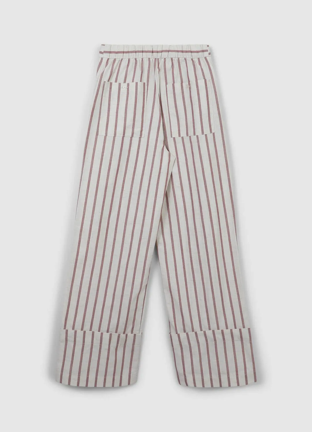 Calliope pantalon straight rayé coton regular femme