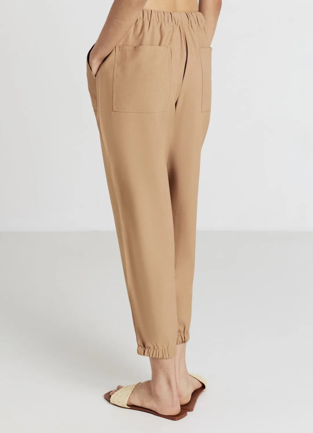 Calliope Jogger uni pantalon femme à cordon