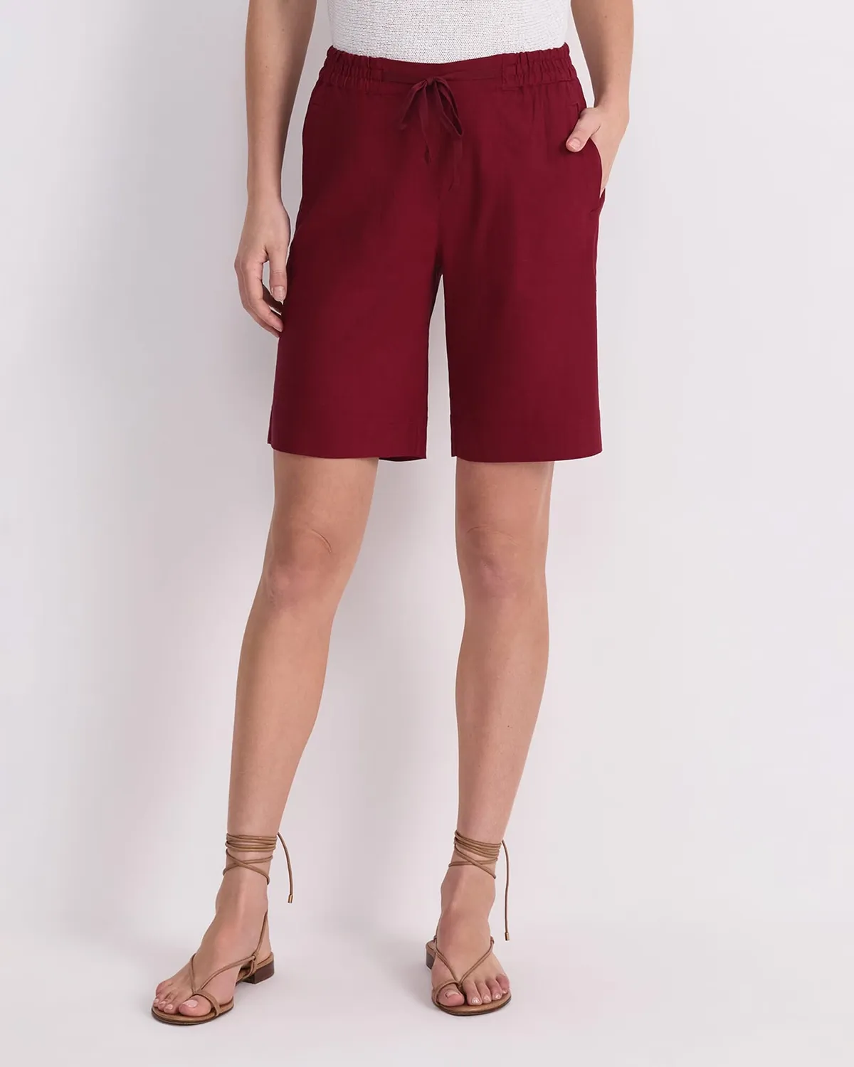 Sportscraft Rosa short femme lin cordon