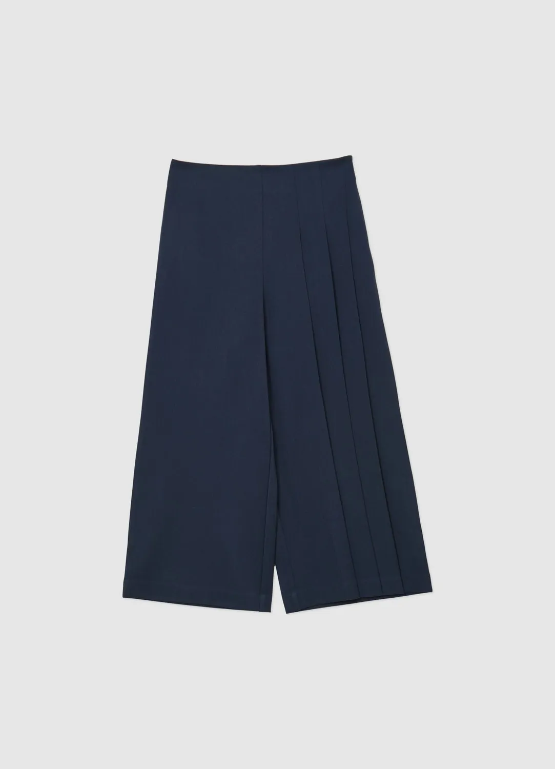 Calliope pantalon culotte à plis femme zip latéral