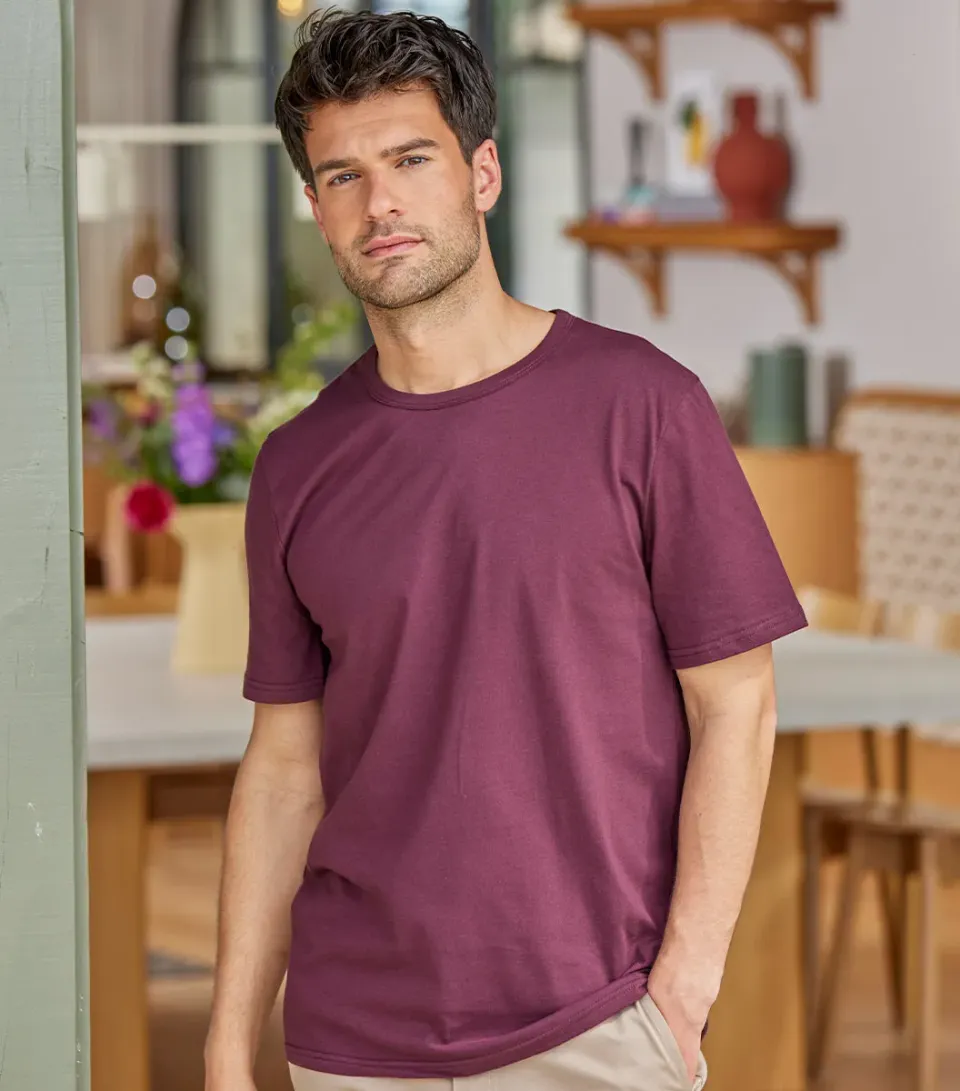 Cocorico Intemporel t-shirt homme bordeaux coton