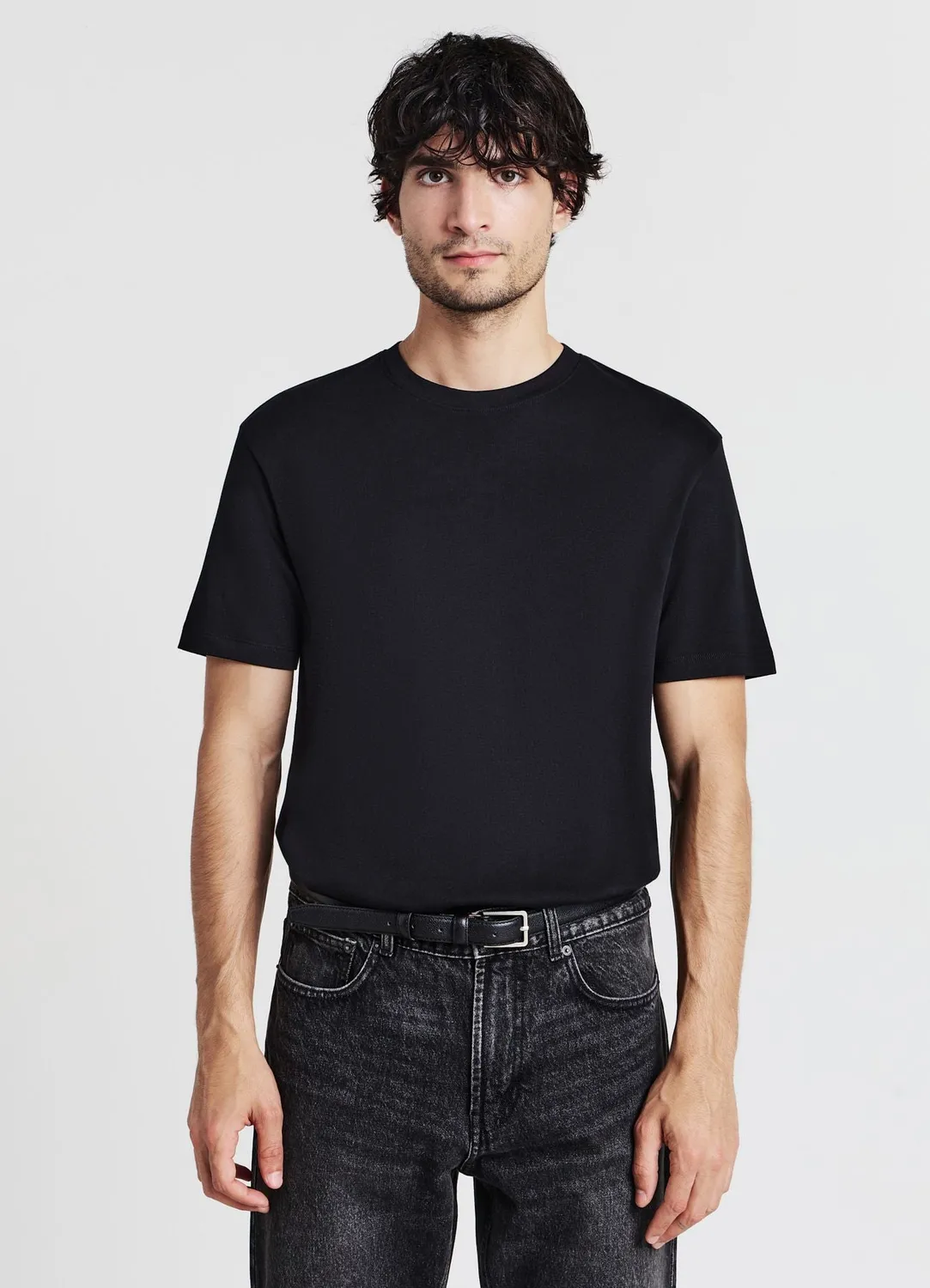 Calliope t-shirt col rond coton homme uni