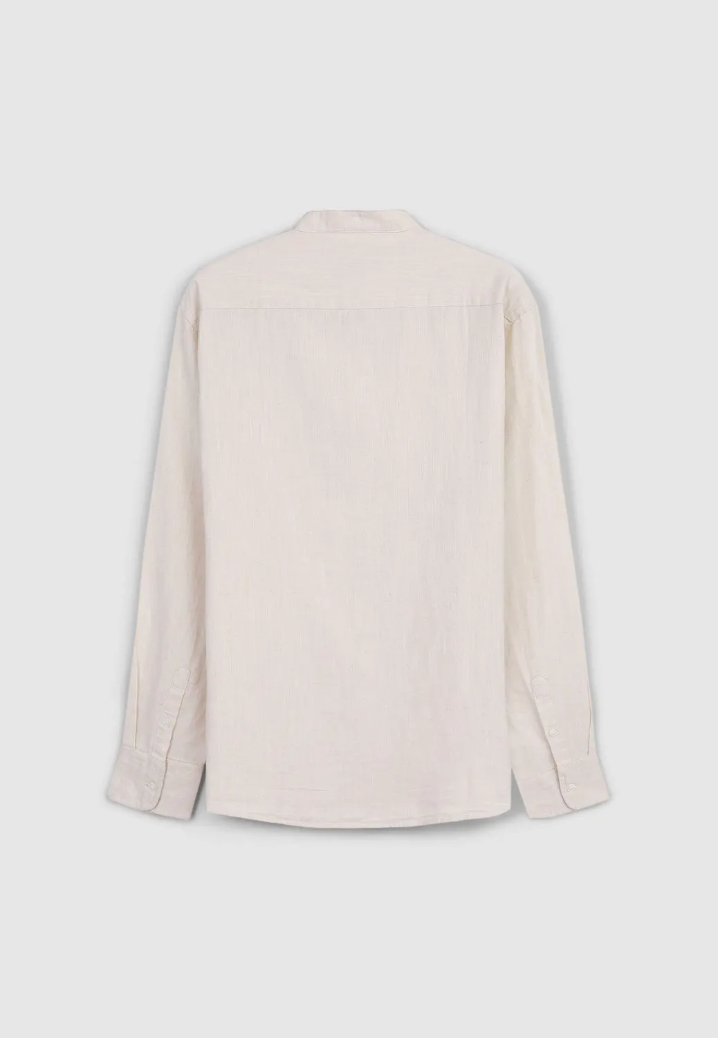 Calliope chemise col coréen lin homme regular