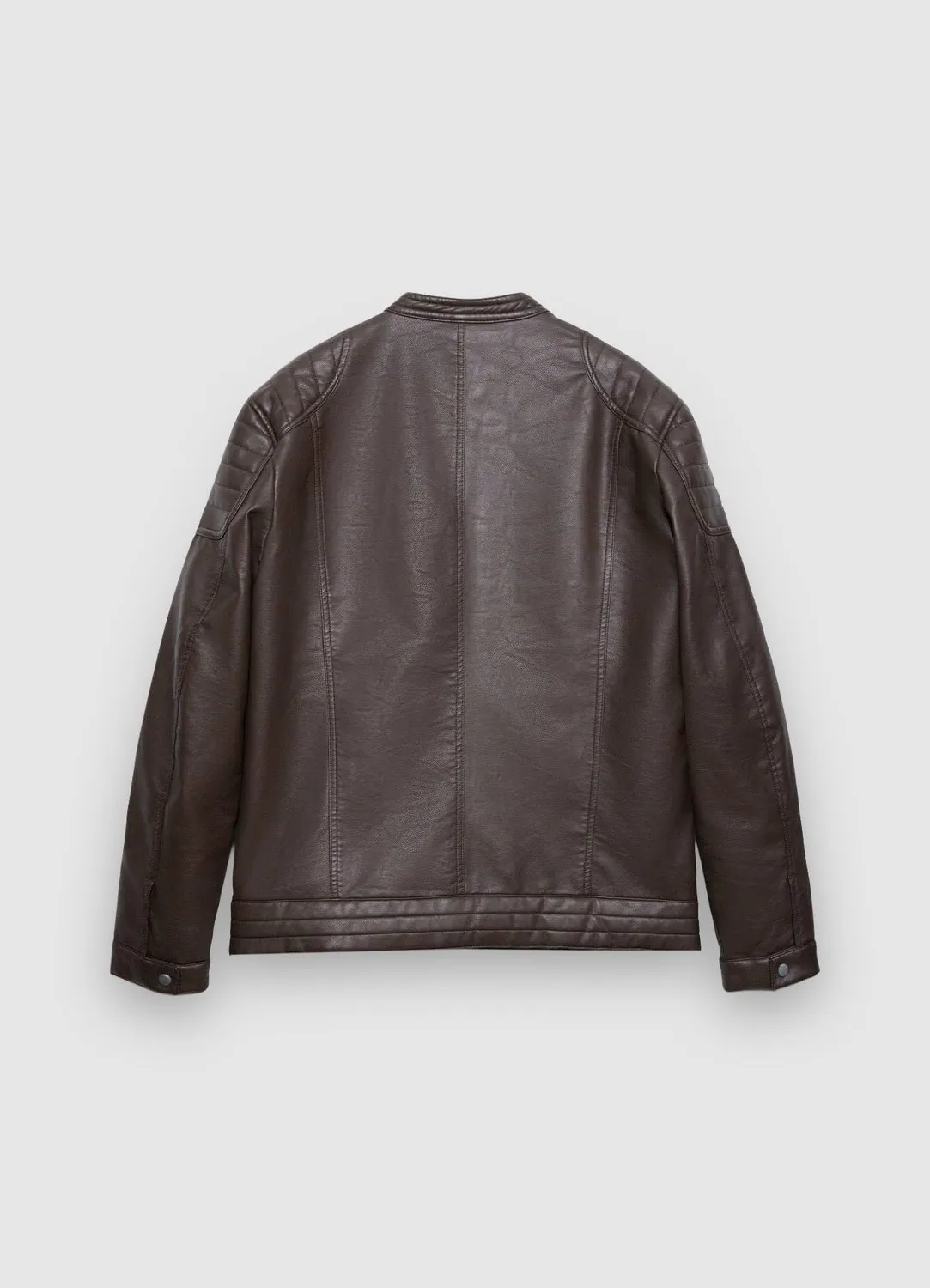 Calliope blouson biker homme simili cuir col coréen