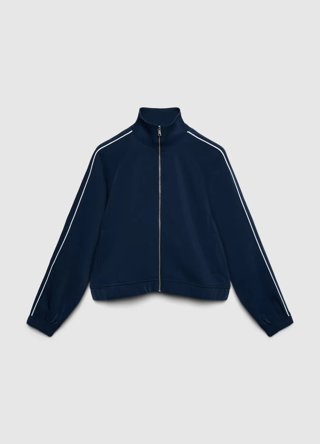 Calliope sweat zippé femme col montant profils contrastés