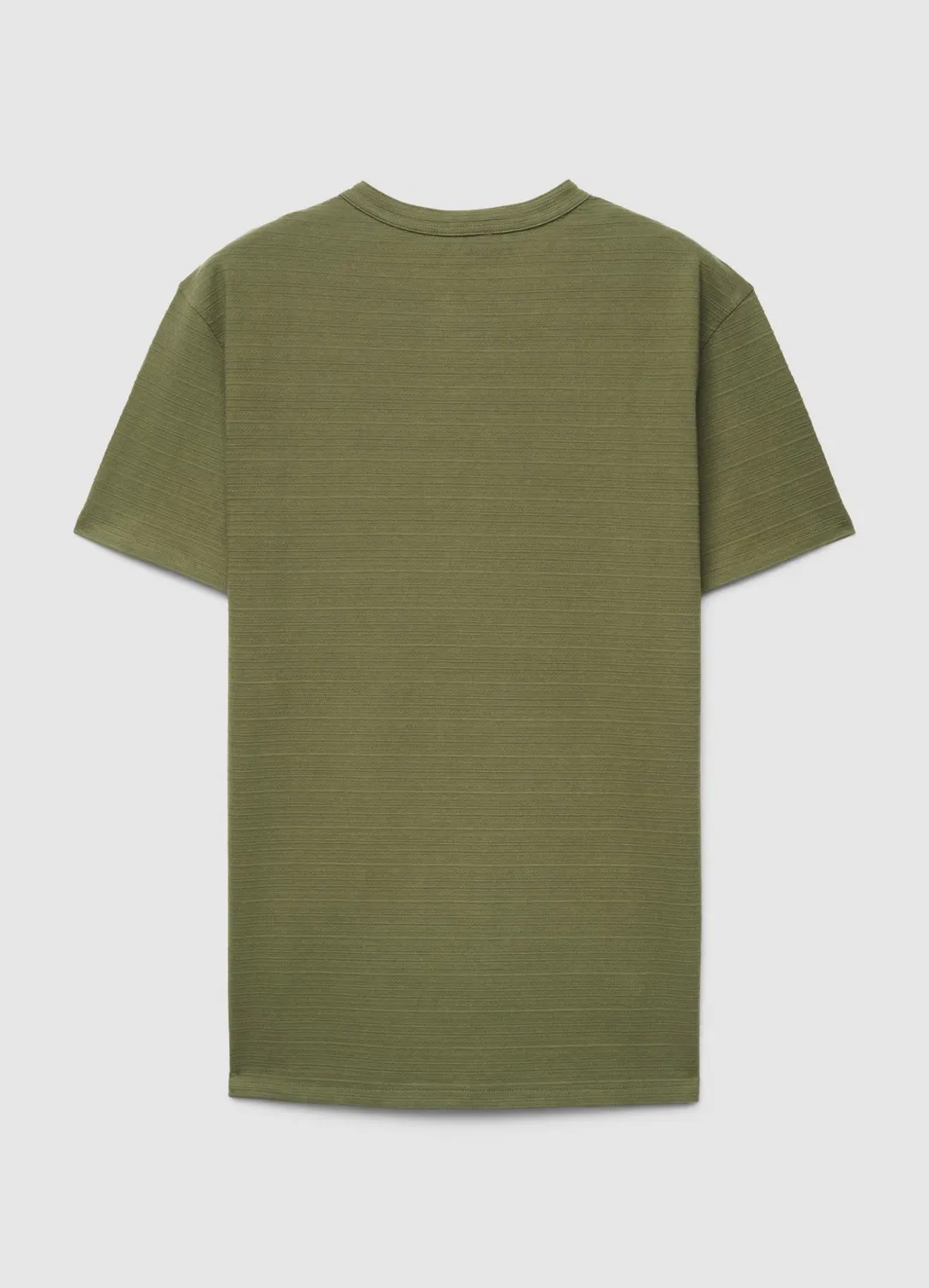 Calliope t-shirt homme col tunisien micro-rayé