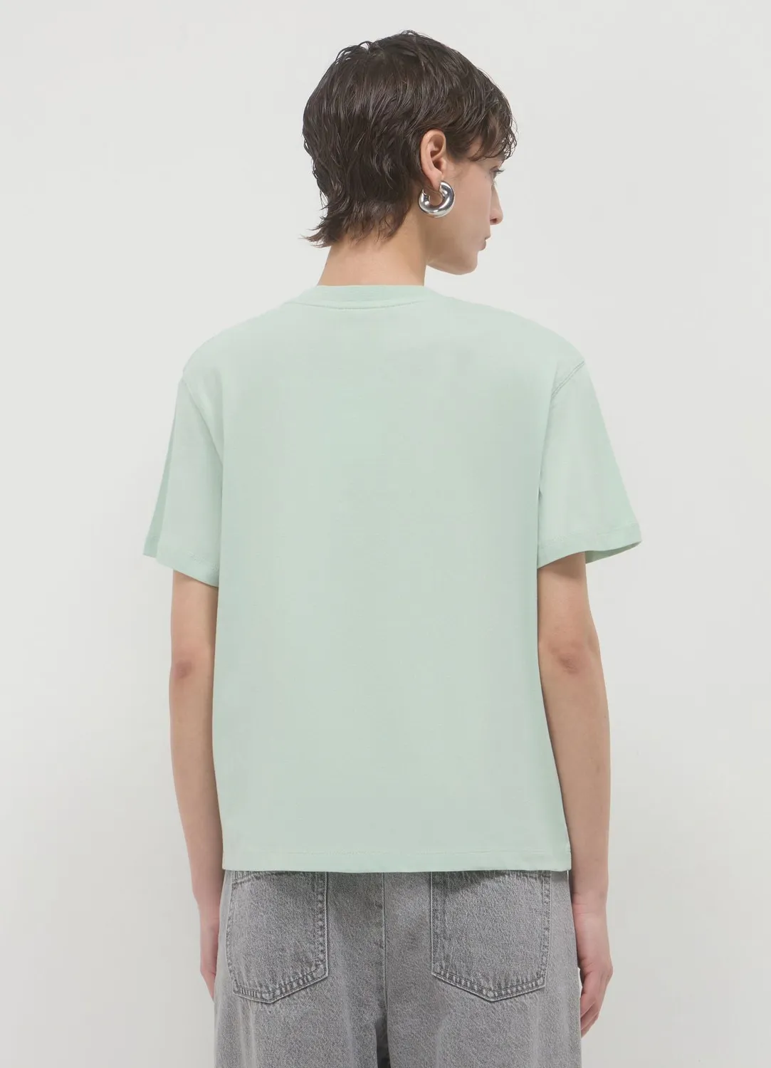Calliope t-shirt femme col rond uni coton regular