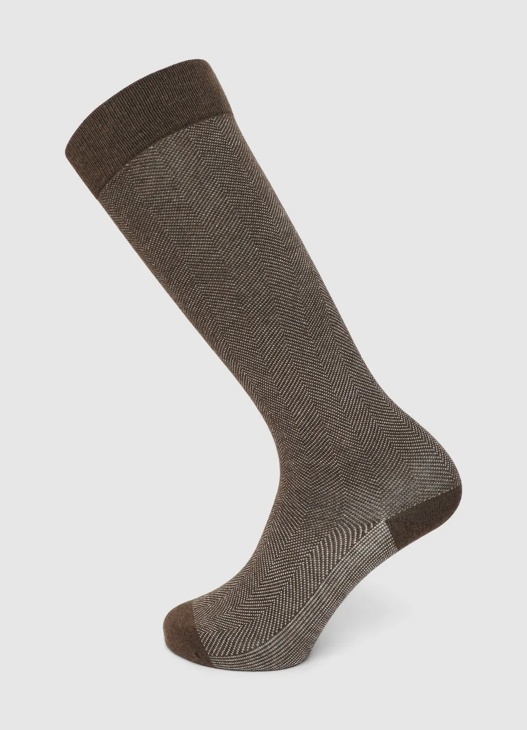 Calliope chaussettes hautes homme à chevrons taille unique