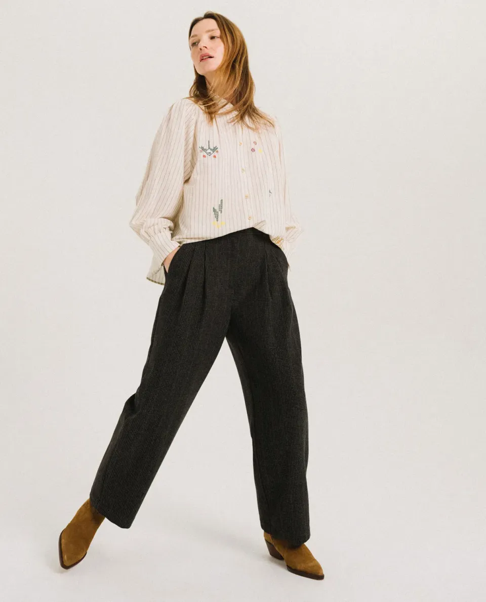 Tinsels Pepa pantalon road flanelle carreaux