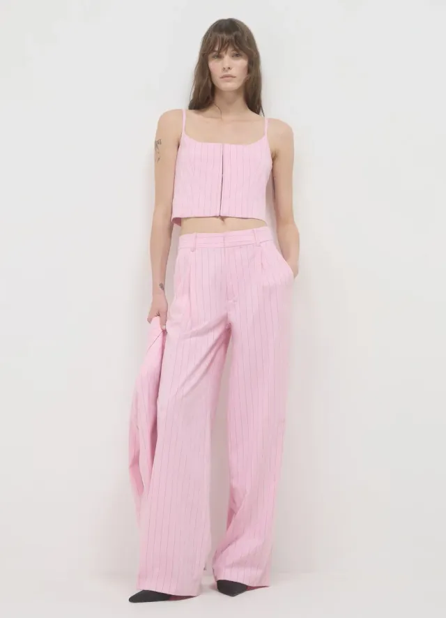 Calliope gilet rayé femme bretelles fines