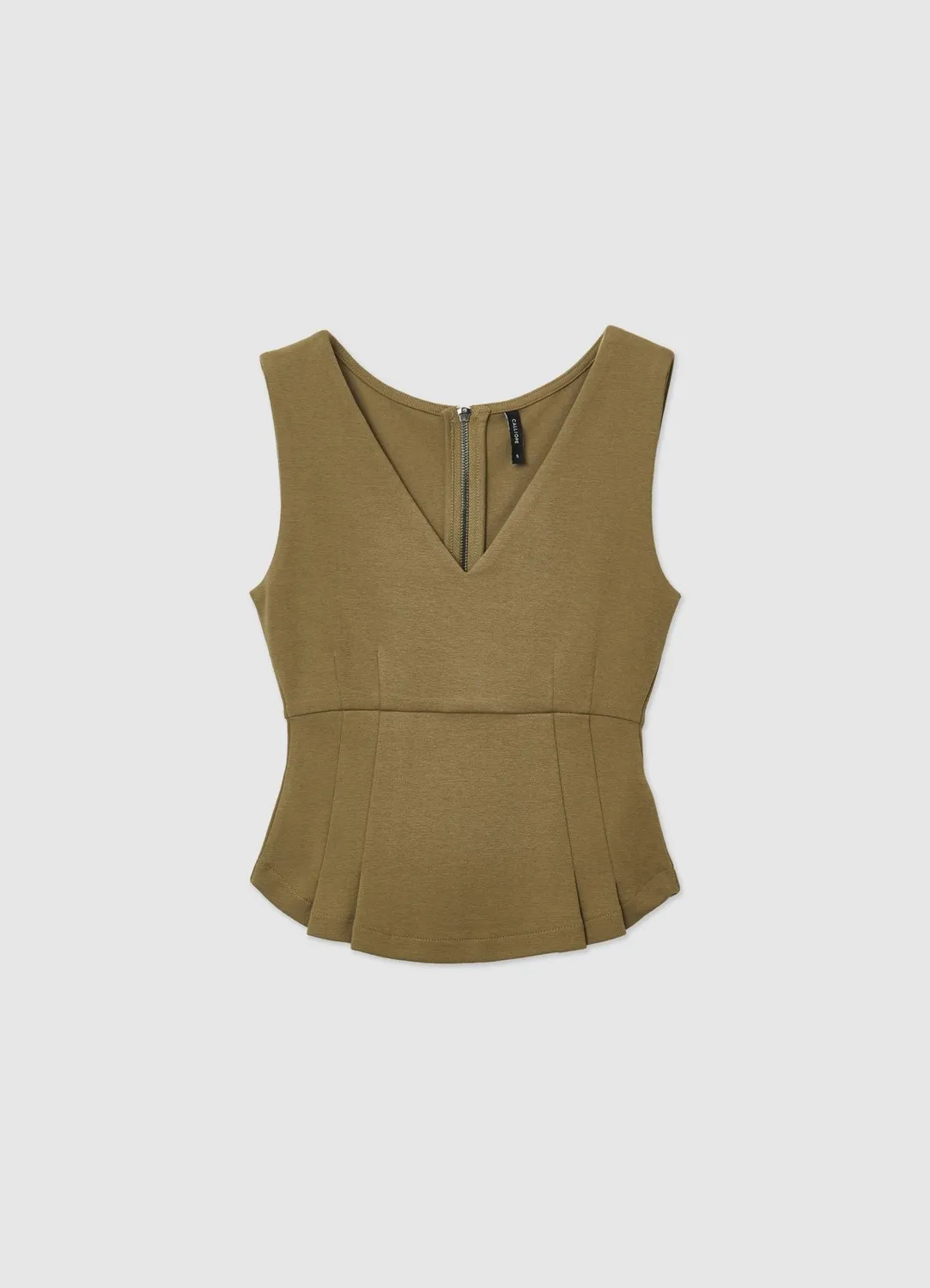 Calliope Corset jersey coton femme zip dos col V