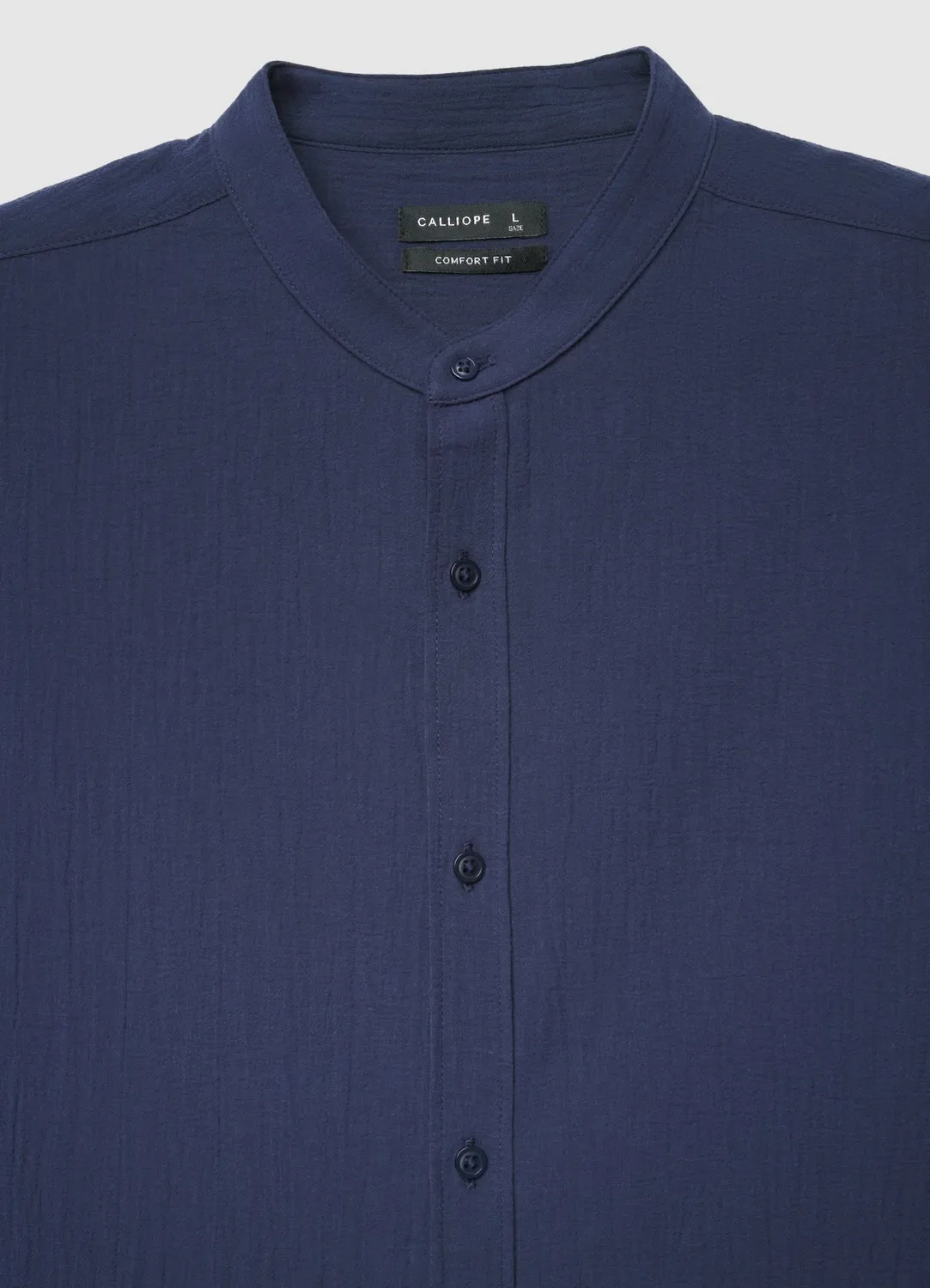 Calliope chemise coréenne chemise homme uni effet froissé